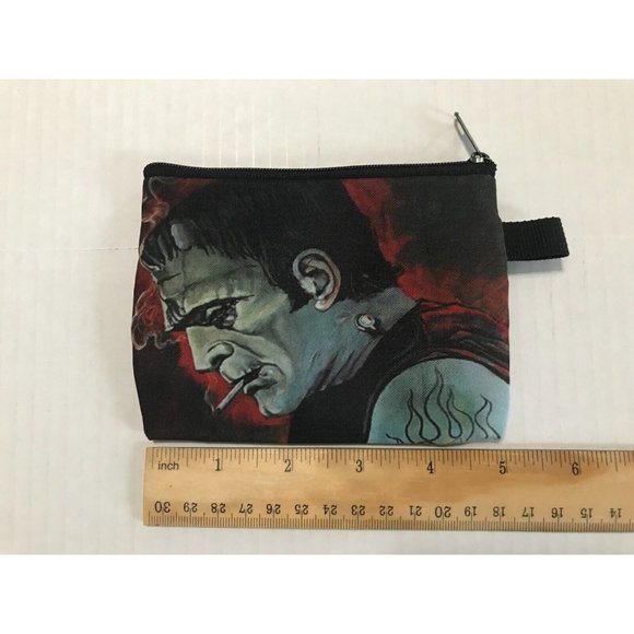 Gothic Frankenstein Monster Change Purse Makeup Bag Universal Monsters - Picture 6 of 6